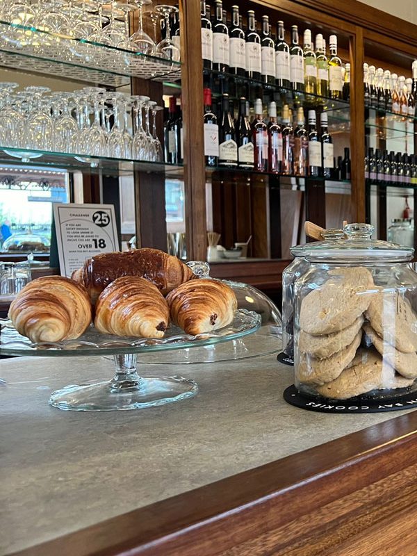 Croissant and pastries, Leamington Spa Station