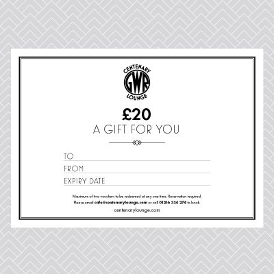 Centenary Lounge £20 voucher
